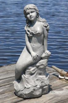 Mermaid Cement Figure 20"