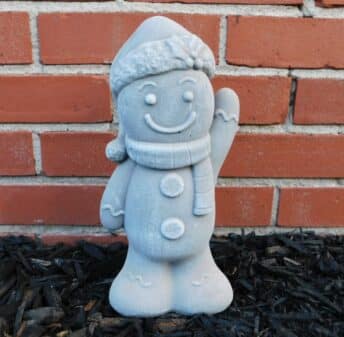 Gingerbread Man Cement Figure 11"
