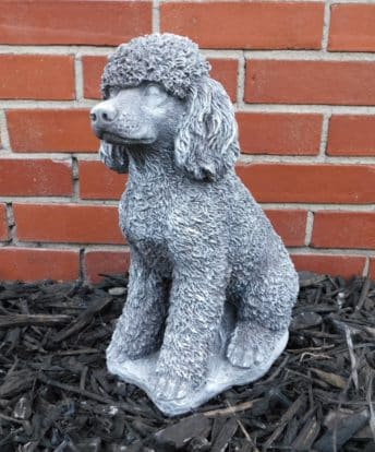 Poodle Cement Figure 14"