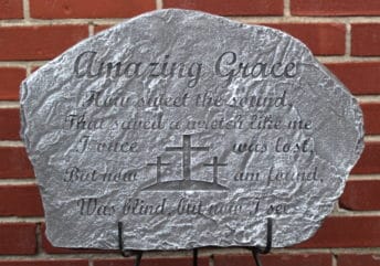 Amazing Grace Memorial Plaque