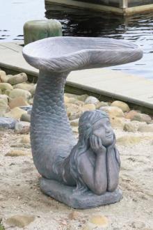 One Piece Mermaid Birdbath
