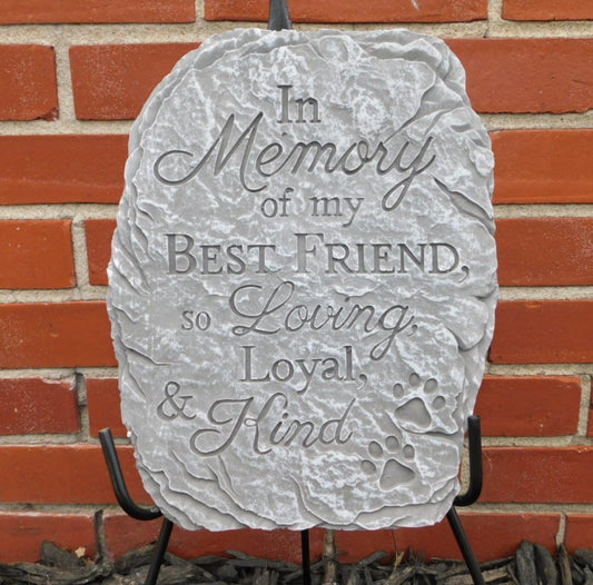 Best Friends w/Pawprints Memori