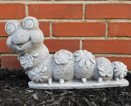 Caterpillar Cement Statue